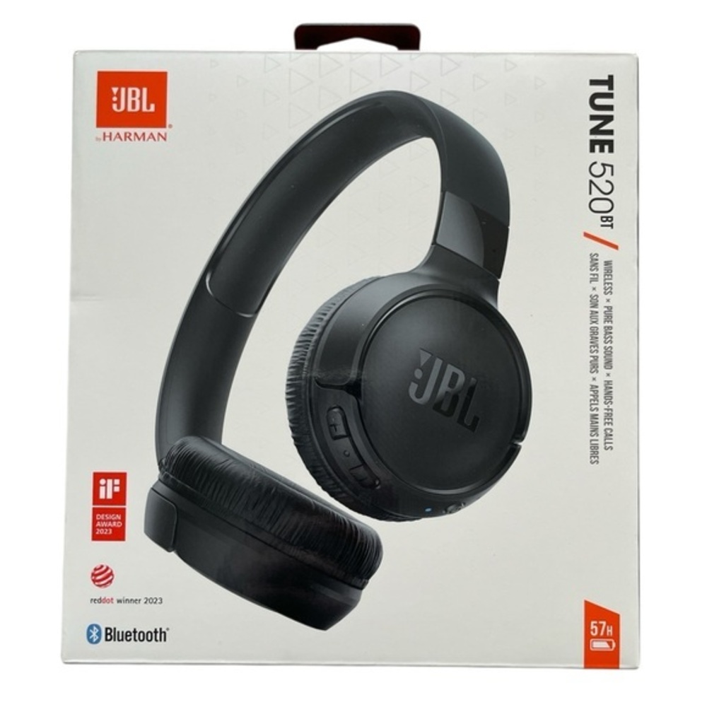 JBL Tune 520BT Black Wireless Headphones